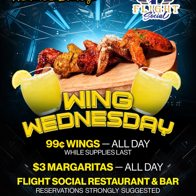 Wing Wednesday at Flight Social
