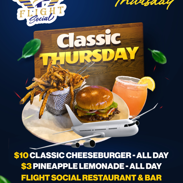 Cheeseburger Thursday at Flight Social
