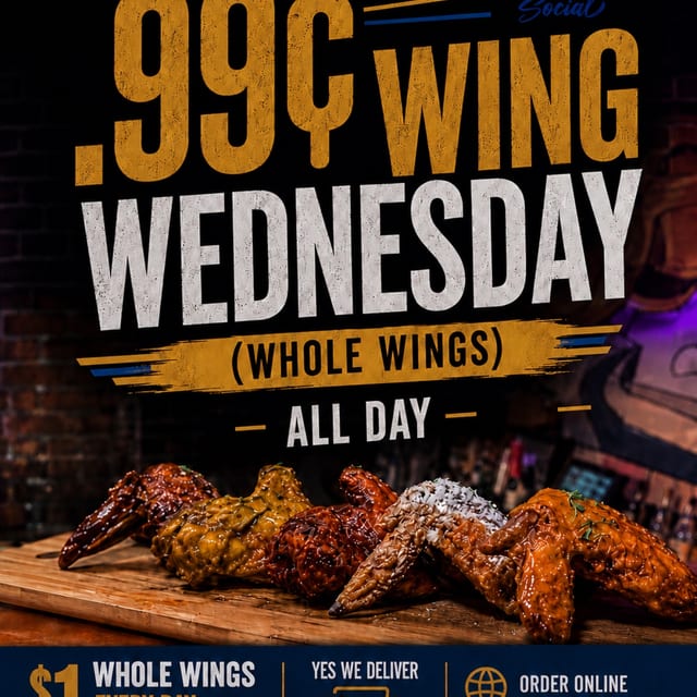 Wing Wednesday at Flight Social